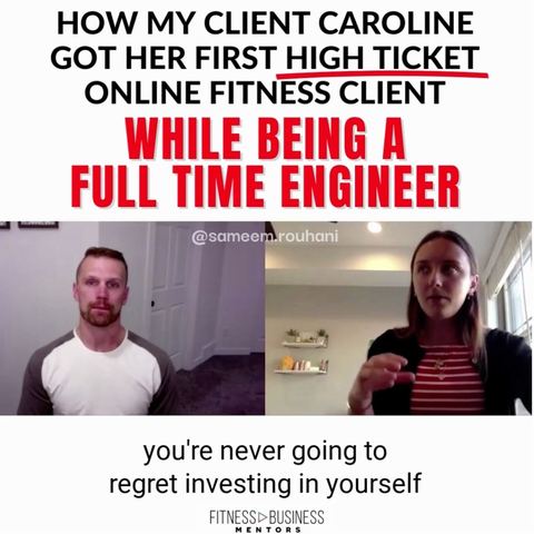 Client win posted on Sameem's Instagram