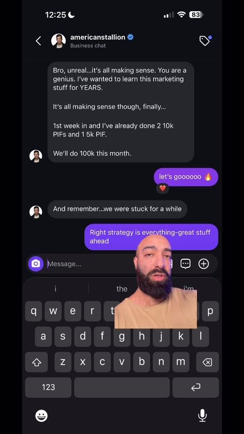 Client win posted on Sameem's Instagram