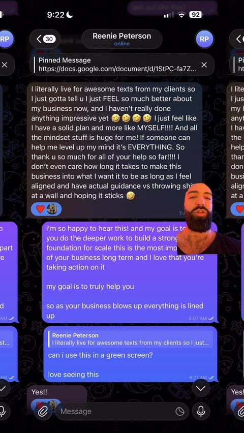 Client win posted on Sameem's Instagram
