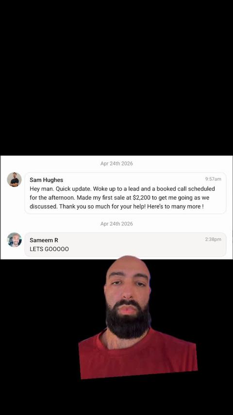 Client win posted on Sameem's Instagram