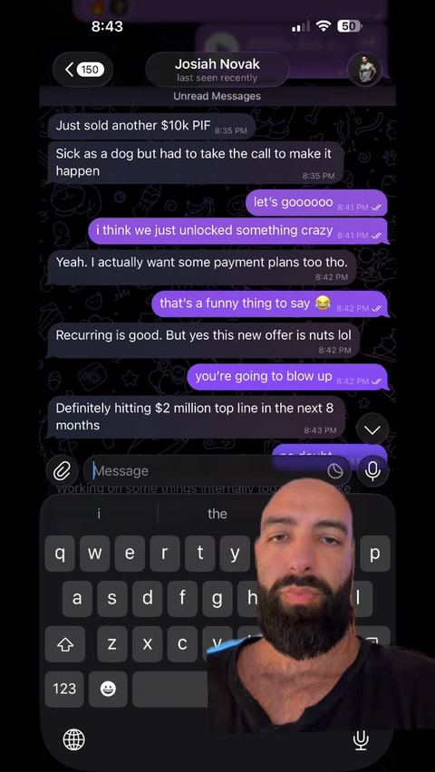 Client win posted on Sameem's Instagram